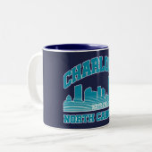 ノースカロライナ州シャーロット ツートーンマグカップ (正面左)