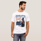 ノースカロライナ州シャーロット ピックルボール大好き女子 Tシャツ (正面フル)