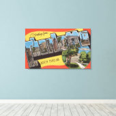 ノースカロライナ州シャーロット – ラージ・レター・シーン キャンバスプリント (インサイチュ (ウッドフロア))