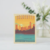 ノースカロライナ州シャーロット |引っ越しました インビテーションポストカード (スタンド正面)