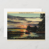 ノースカロライナ州ジャクソンビルからの挨拶 ポストカード (正面/裏面)