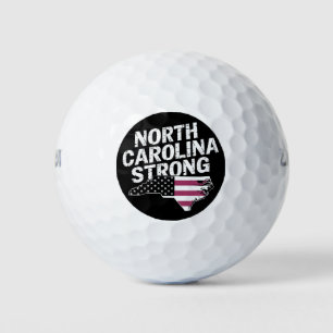 ノースカロライナ州ストロング NCステート大学とアメリカ国旗 ゴルフボール