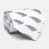 ノースカロライナ州タイポグラフィ ネクタイ (ロール)