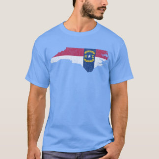 ノースカロライナ州タールヒール州旗ヴィンテージ Tシャツ