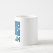 ノースカロライナ州ダラムの旗 コーヒーマグカップ (中央)
