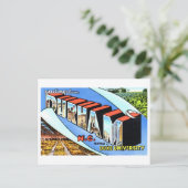 ノースカロライナ州ダーラムからのヴィンテージ挨拶 ポストカード (スタンド正面)