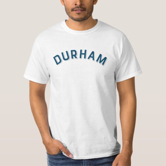 ノースカロライナ州ダーラムヴィンテージアーチ Tシャツ (正面)
