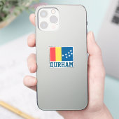 ノースカロライナ州ダーラム国旗 シール (スマートフォン)