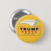 ノースカロライナ州トランプペン2020用 缶バッジ (正面&裏面)
