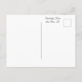 ノースカロライナ州ニューベルンからの挨拶 ポストカード (裏面)