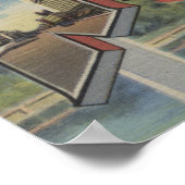 ノースカロライナ州ニューベルン – ラージ・レター・シーン ポスター (角)