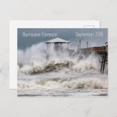 ノースカロライナ州ハリケーンフローレンス ポストカード (正面/裏面)