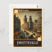 ノースカロライナ州ファイエットビル |ヴィンテージ ポストカード (正面/裏面)