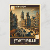ノースカロライナ州ファイエットビル |ヴィンテージ ポストカード (正面)