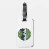 ノースカロライナ州フットヒルズトレイルノースカロライナ ラゲッジタグ (裏面縦)