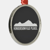 ノースカロライナ州ヘンダーソンビル メタルオーナメント (右)