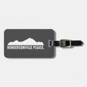 ノースカロライナ州ヘンダーソンビル ラゲッジタグ (正面横)