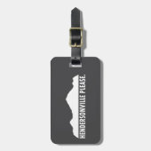 ノースカロライナ州ヘンダーソンビル ラゲッジタグ (正面縦)