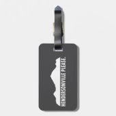 ノースカロライナ州ヘンダーソンビル ラゲッジタグ (裏面縦)