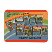 ノースカロライナ州ホワイトレイクマグネット マグネット (横)