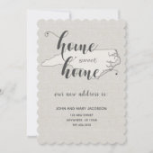 ノースカロライナ州ホームスイートホームに移動 招待状 (正面)