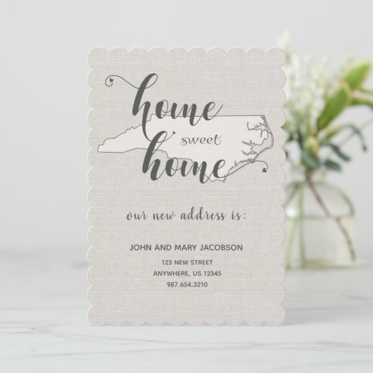 ノースカロライナ州ホームスイートホームに移動 招待状 (スタンド正面)