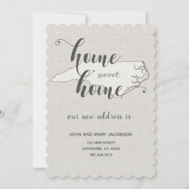 ノースカロライナ州ホームスイートホームに移動 招待状