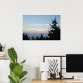 ノースカロライナ州ミッチェル山 – JEREMIAH 29:11-13 ポスター (ホームオフィス)