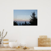 ノースカロライナ州ミッチェル山 – JEREMIAH 29:11-13 ポスター (キッチン)