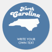 ノースカロライナ州モットシャツTシャツ ラウンドシール (正面)