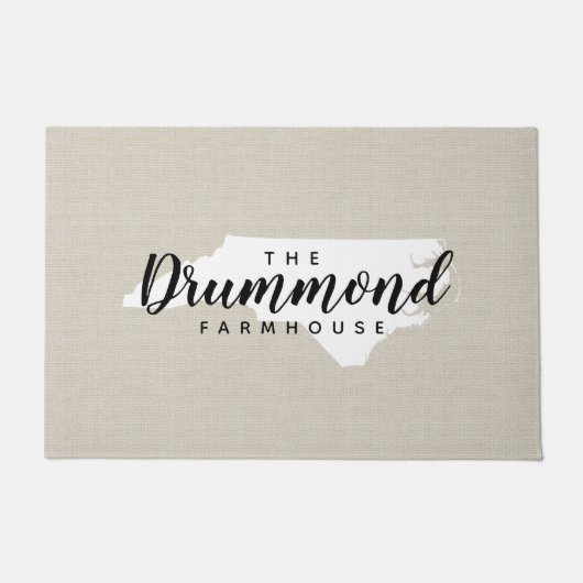 ノースカロライナ州モノグラム州書類 ドアマット (正面)