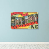 ノースカロライナ州モントリオール – ラージレターシーン2 キャンバスプリント (インサイチュ (ウッドフロア))