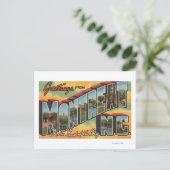 ノースカロライナ州モントリオール – ラージレターシーン2 ポストカード (スタンド正面)