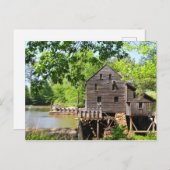 ノースカロライナ州ローリーのイェーツ・ミル ポストカード (正面/裏面)