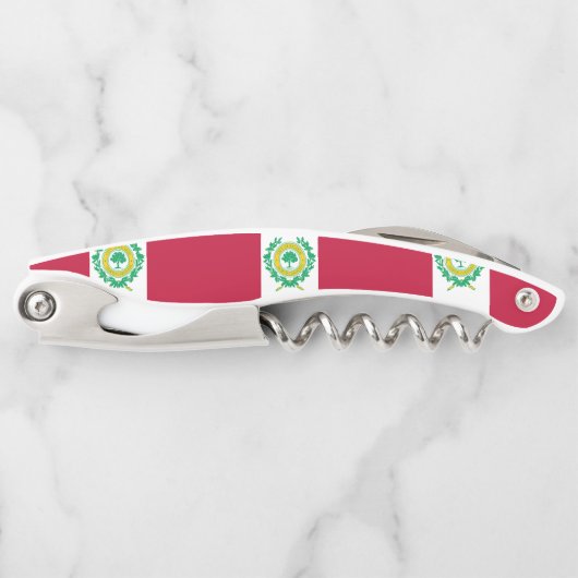 ノースカロライナ州ローリーダーラムウェイター国旗 ソムリエナイフ (正面)