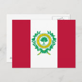 ノースカロライナ州ローリー州旗 ポストカード (正面/裏面)