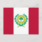 ノースカロライナ州ローリー州旗 ポストカード (正面)