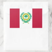 ノースカロライナ州ローリー州旗 長方形シール (バッグ)