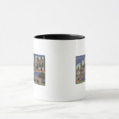 ノースカロライナ州ローリー – ラージ・レター・シーン2 マグカップ (中央)