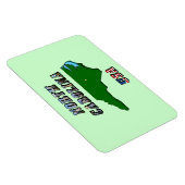 ノースカロライナ州地図の概要、写真と米国国旗の文字 マグネット (右側)