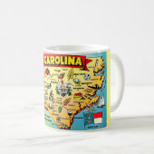ノースカロライナ州地図マグ コーヒーマグカップ (正面右)
