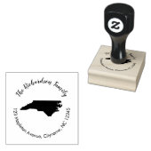 ノースカロライナ州差出人住所ゴム印 ラバースタンプ (押印)