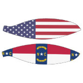 ノースカロライナ州旗を持つフルサイズバスケットボール バスケットボール (パネル)