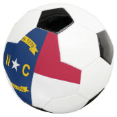 ノースカロライナ州旗を持つ愛国的なサッカーボール サッカーボール (3/4)