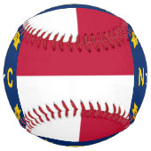 ノースカロライナ州旗を持つ愛国的なソフトボール ソフトボール (正面)