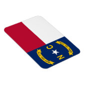 ノースカロライナ州旗を持つ愛国的な柔軟な磁石 マグネット (右側)