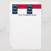 ノースカロライナ州旗を持つ文房具 便箋 (正面/裏面)