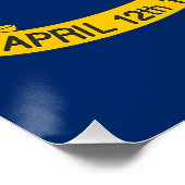 ノースカロライナ州旗を掲げた愛国的な壁のポスター ポスター (コーナー)