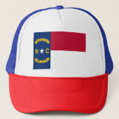 ノースカロライナ州旗アメリカ旅行記念品 キャップ (正面)