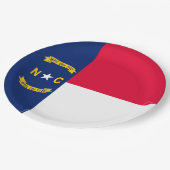 ノースカロライナ州旗デザインデコール ペーパープレート (アングル)